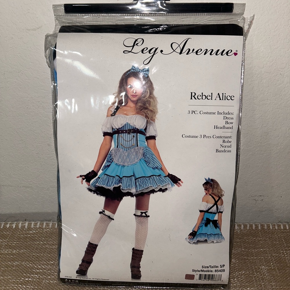 NEW Alice in wonderland Adult Small Steampunk Costume